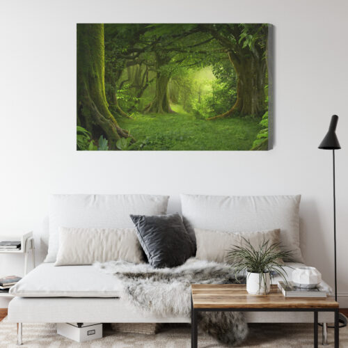 Obraz na płótnie Las Tropikalny Zieleń Ścieżka w dżungli  Premium Canvas - obrazek 4