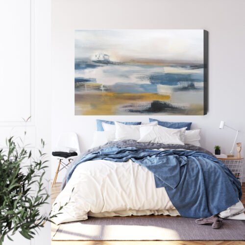 Obraz na płótnie Pejzaż Abstrakcja Morze  Premium Canvas - obrazek 3