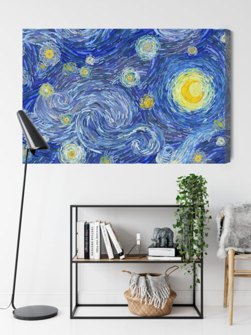Obraz na płótnie Gwiazdy Impresjonizm Noc  Premium Canvas - obrazek 9