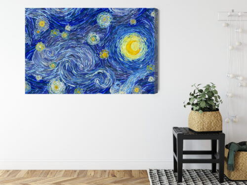 Obraz na płótnie Gwiazdy Impresjonizm Noc  Premium Canvas - obrazek 8