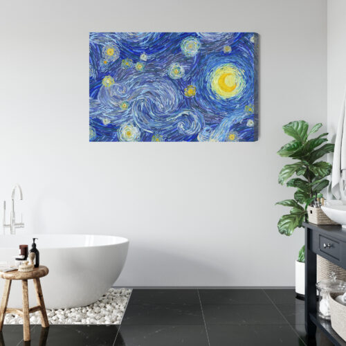 Obraz na płótnie Gwiazdy Impresjonizm Noc  Premium Canvas - obrazek 5