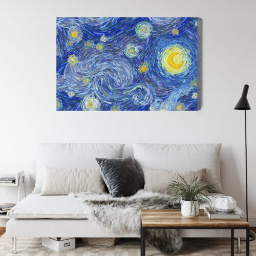 Obraz na płótnie Gwiazdy Impresjonizm Noc  Premium Canvas - obrazek 4