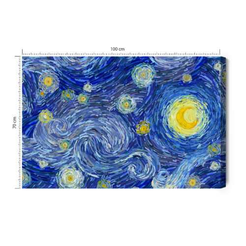 Obraz na płótnie Gwiazdy Impresjonizm Noc  Premium Canvas