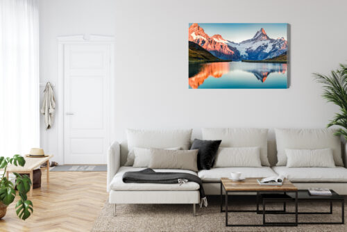 Obraz na płótnie Góry Fotografia Odbicie  Premium Canvas - obrazek 6