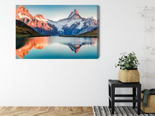 Obraz na płótnie Góry Fotografia Odbicie  Premium Canvas - obrazek 8