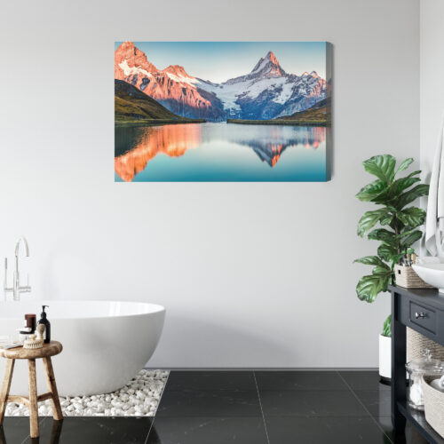 Obraz na płótnie Góry Fotografia Odbicie  Premium Canvas - obrazek 5