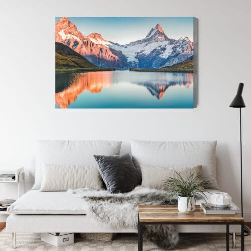 Obraz na płótnie Góry Fotografia Odbicie  Premium Canvas - obrazek 4