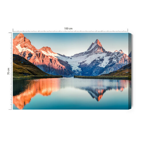 Obraz na płótnie Góry Fotografia Odbicie  Premium Canvas