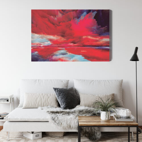 Obraz na płótnie Abstrakcja Nowoczesny Pejzaż  Premium Canvas - obrazek 4
