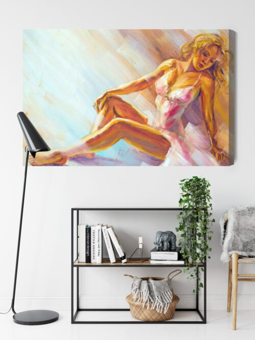 Obraz na płótnie Kobieta Impresjonizm Akt  Premium Canvas - obrazek 9
