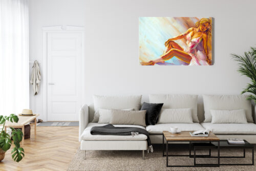 Obraz na płótnie Kobieta Impresjonizm Akt  Premium Canvas - obrazek 6