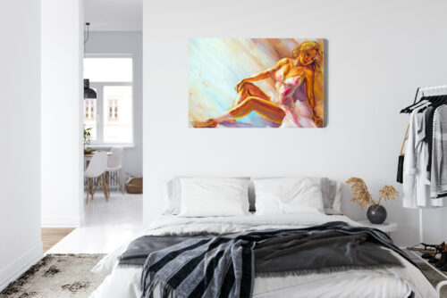 Obraz na płótnie Kobieta Impresjonizm Akt  Premium Canvas - obrazek 7
