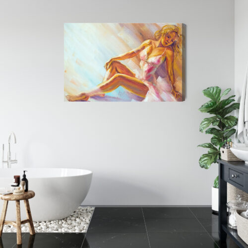 Obraz na płótnie Kobieta Impresjonizm Akt  Premium Canvas - obrazek 5