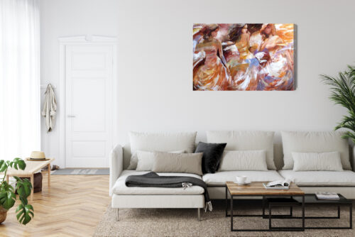 Obraz na płótnie Kobiety Impresjonizm Taniec  Premium Canvas - obrazek 6