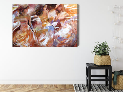 Obraz na płótnie Kobiety Impresjonizm Taniec  Premium Canvas - obrazek 8