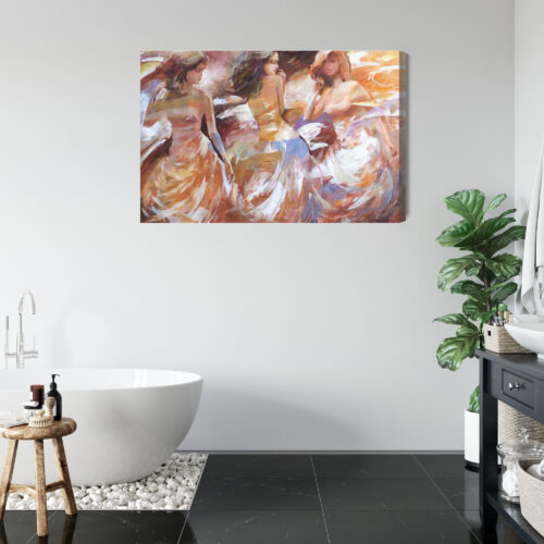 Obraz na płótnie Kobiety Impresjonizm Taniec  Premium Canvas - obrazek 5
