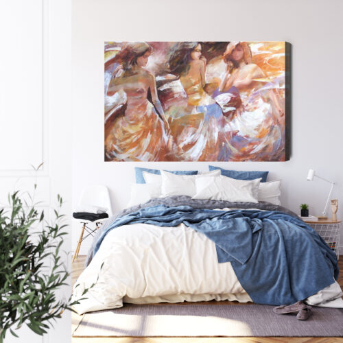 Obraz na płótnie Kobiety Impresjonizm Taniec  Premium Canvas - obrazek 3