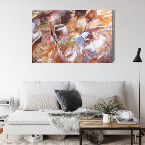 Obraz na płótnie Kobiety Impresjonizm Taniec  Premium Canvas - obrazek 4