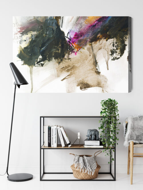 Obraz na płótnie Kompozycja Abstrakcja Plamy  Premium Canvas - obrazek 9