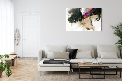 Obraz na płótnie Kompozycja Abstrakcja Plamy  Premium Canvas - obrazek 6