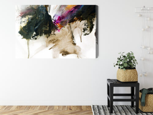 Obraz na płótnie Kompozycja Abstrakcja Plamy  Premium Canvas - obrazek 8
