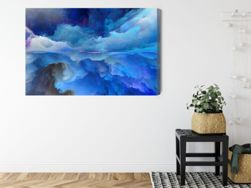Obraz na płótnie Pejzaż Abstrakcja Niebo  Premium Canvas - obrazek 8
