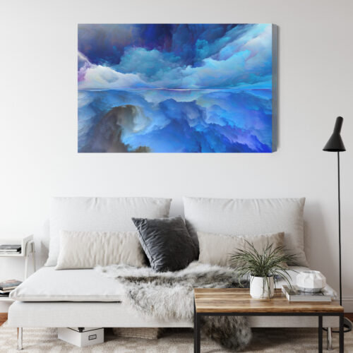 Obraz na płótnie Pejzaż Abstrakcja Niebo  Premium Canvas - obrazek 4