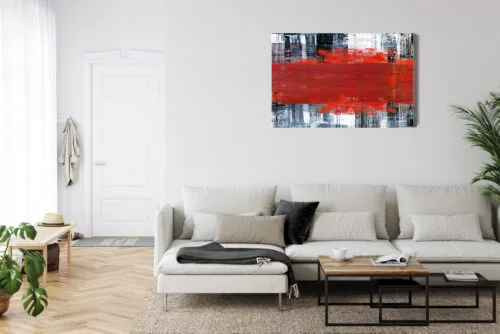Obraz na płótnie Kompozycja Abstrakcja Kontrast  Premium Canvas - obrazek 6