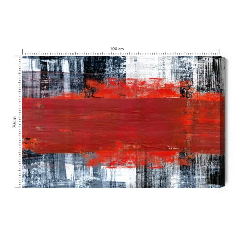 Obraz na płótnie Kompozycja Abstrakcja Kontrast  Premium Canvas