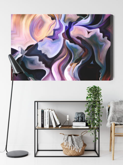 Obraz na płótnie Twarze Abstrakcja Emocje  Premium Canvas - obrazek 9
