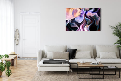 Obraz na płótnie Twarze Abstrakcja Emocje  Premium Canvas - obrazek 6