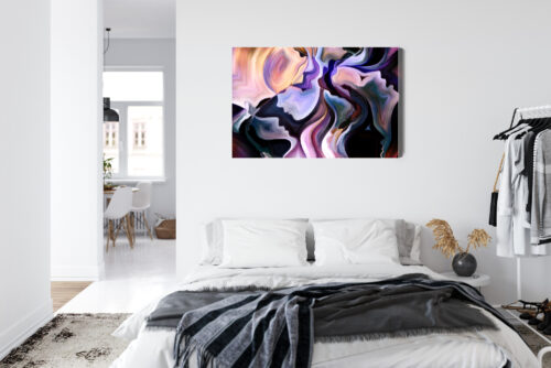 Obraz na płótnie Twarze Abstrakcja Emocje  Premium Canvas - obrazek 7