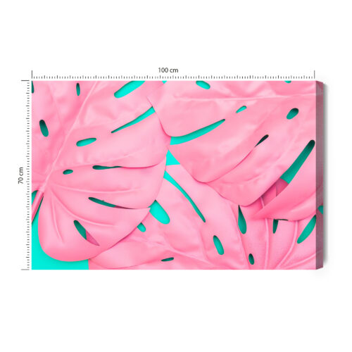 Obraz na płótnie Liście Pop sztuka Monstera  Premium Canvas