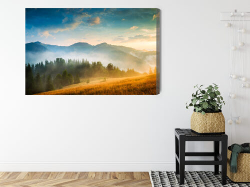 Obraz na płótnie Natura góry świt Premium Canvas - obrazek 8