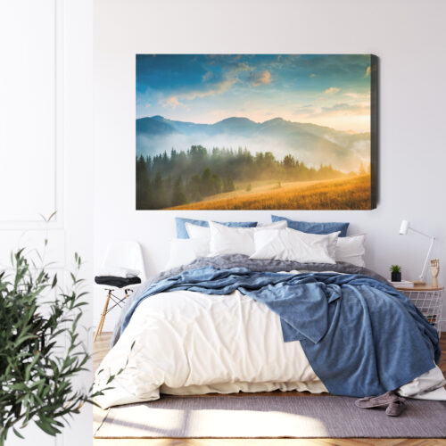 Obraz na płótnie Natura góry świt Premium Canvas - obrazek 3