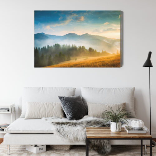 Obraz na płótnie Natura góry świt Premium Canvas - obrazek 4