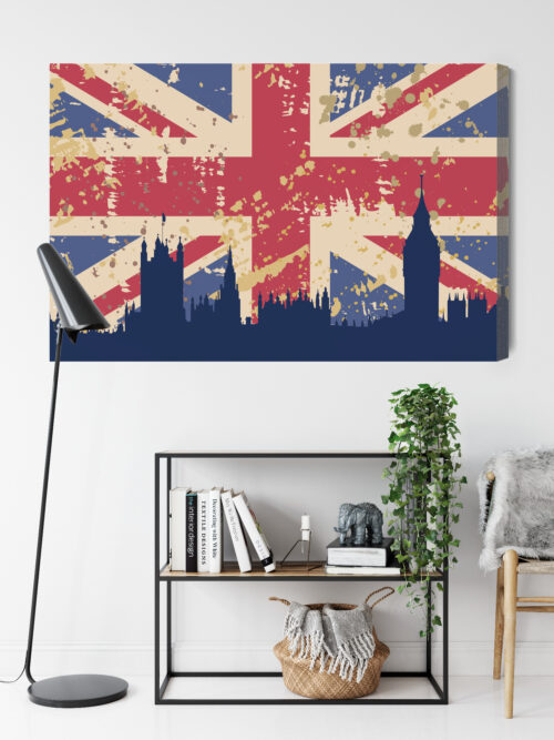 Obraz na płótnie Londyn flaga Premium Canvas - obrazek 9