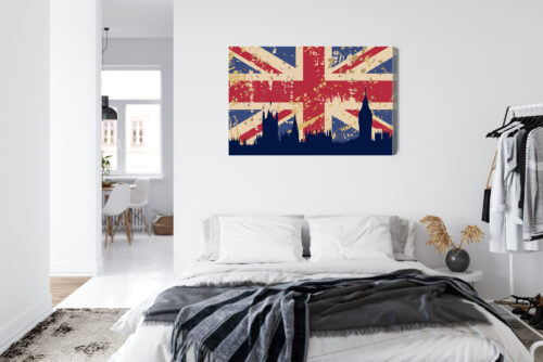 Obraz na płótnie Londyn flaga Premium Canvas - obrazek 7