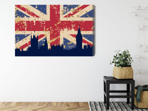 Obraz na płótnie Londyn flaga Premium Canvas - obrazek 8