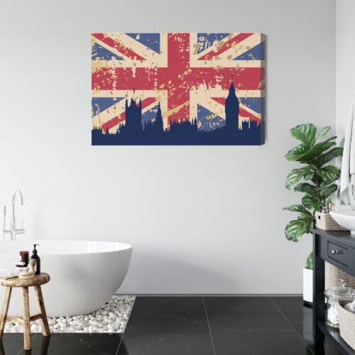 Obraz na płótnie Londyn flaga Premium Canvas - obrazek 5