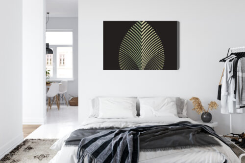 Obraz na płótnie Liść geometryczny Premium Canvas - obrazek 7