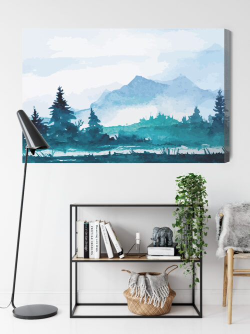 Obraz na płótnie Natura górski las Premium Canvas - obrazek 9