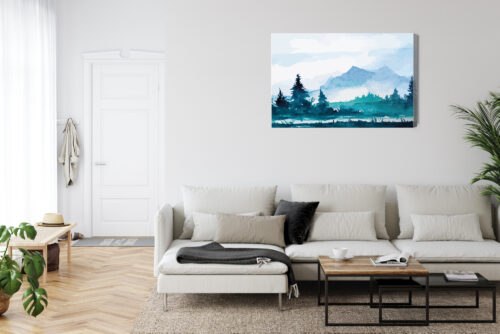 Obraz na płótnie Natura górski las Premium Canvas - obrazek 6