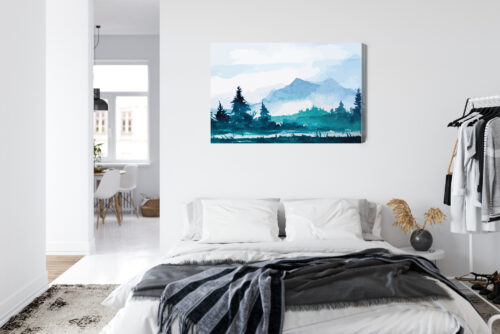 Obraz na płótnie Natura górski las Premium Canvas - obrazek 7