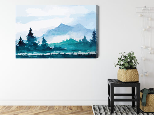 Obraz na płótnie Natura górski las Premium Canvas - obrazek 8