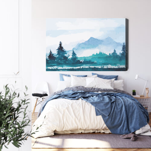 Obraz na płótnie Natura górski las Premium Canvas - obrazek 3