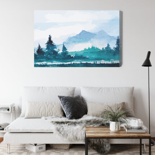 Obraz na płótnie Natura górski las Premium Canvas - obrazek 4