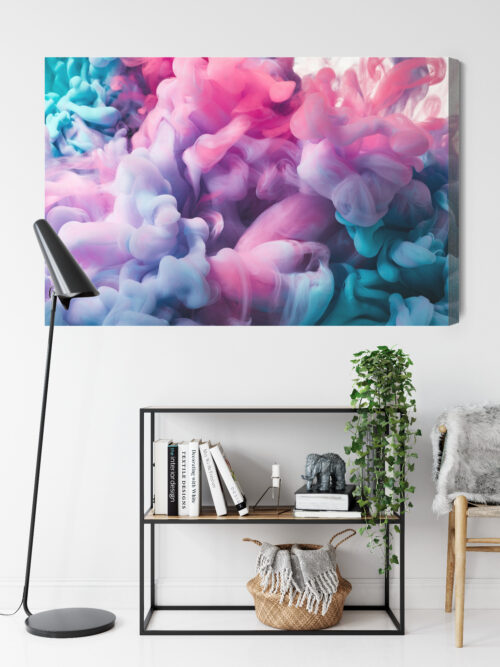 Obraz na płótnie Abstrakcyjny dym kolorowy efekt  Premium Canvas - obrazek 9