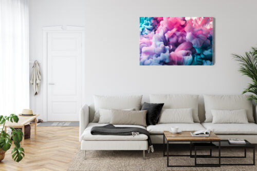 Obraz na płótnie Abstrakcyjny dym kolorowy efekt  Premium Canvas - obrazek 6