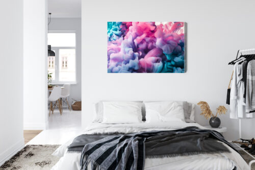 Obraz na płótnie Abstrakcyjny dym kolorowy efekt  Premium Canvas - obrazek 7
